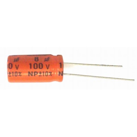 C 8/100V RADIAL kondenzátor