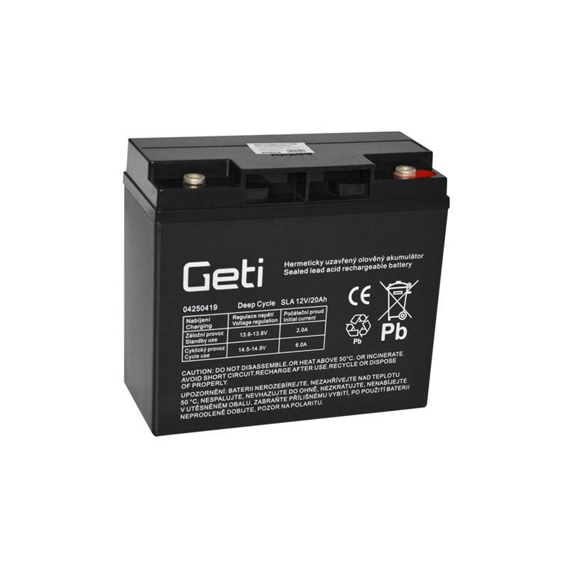 Batérie olovená 12V 20Ah GETI