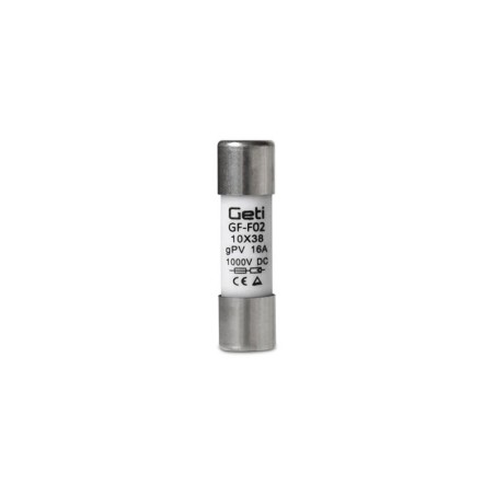 Poistka GETI GF-F02 pre fotovoltaické systémy 16A/1000V DC