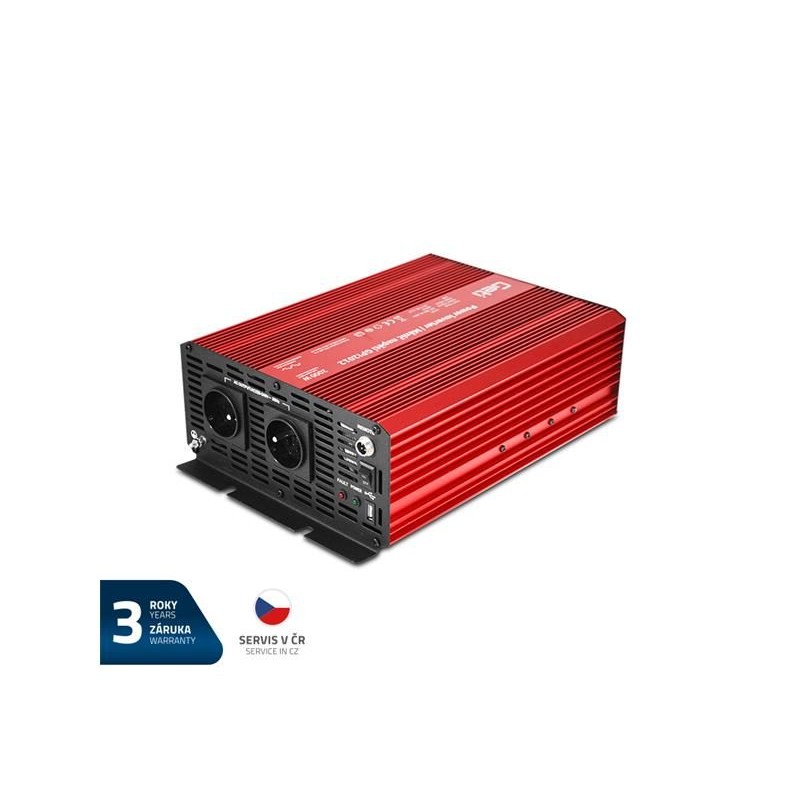 Menič napätia GETI GPI 2012 12V/230V 2000W USB