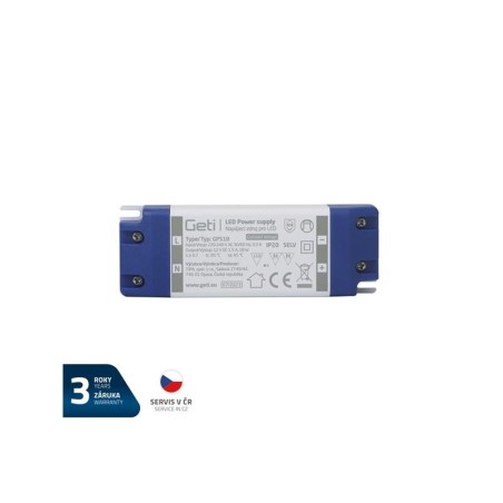 Zdroj spínaný pre LED 12V/ 18W GETI GPS18, IP20