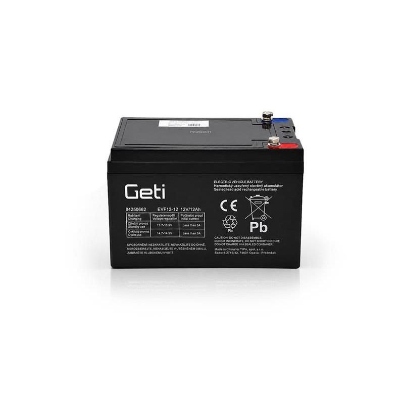 Olovená batéria 12V 12Ah GETI pre elektromotory