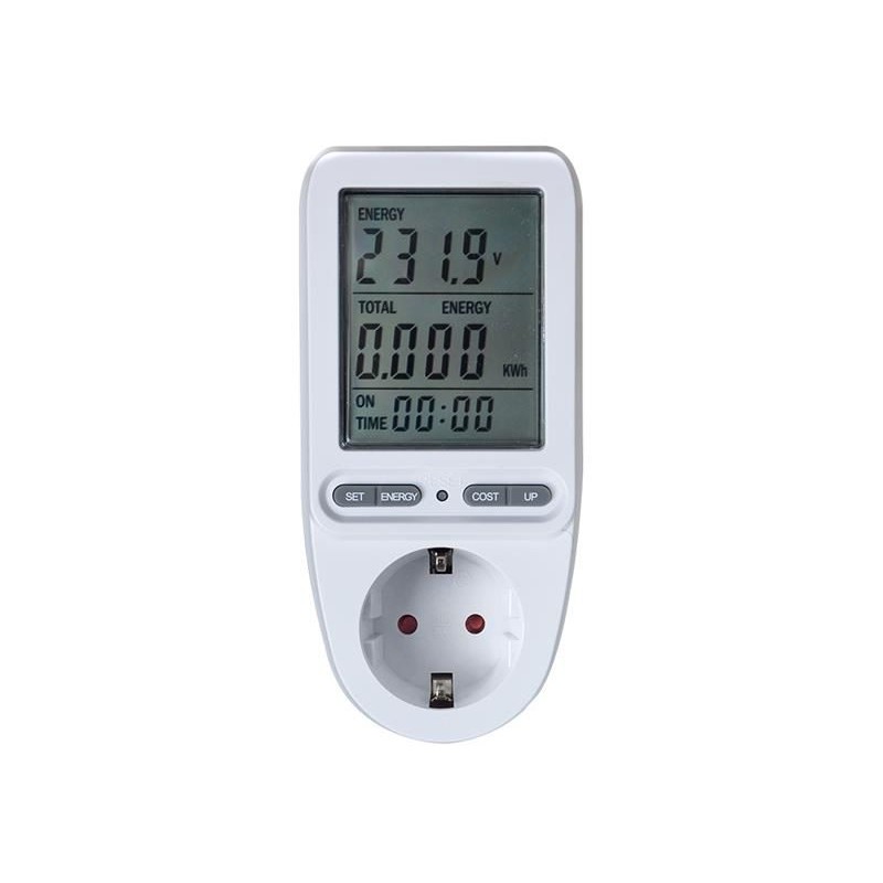 Digitálny merač spotreby elektrické energie GETI PM05 so SCHUKO zásuvkou