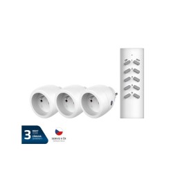 Zásuvky bezdrôtové GETI RCS312 3+1