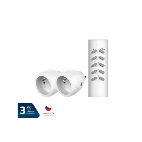 Zásuvky bezdrôtové GETI RCS212 2+1