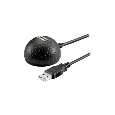 Kabel USB 2.0 GOOBAY prodlužovací s podstavcem na stůl, černý