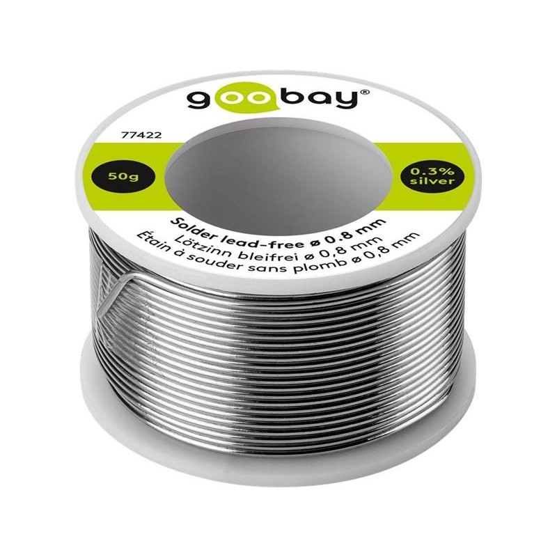 Cín 0,8 mm 50 g 99,3%Sn 0,7%Cu GOOBAY 77422