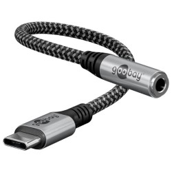 Adaptér GOOBAY 74056 USB-C/JACK 3,5mm (pre počúvanie hudby)