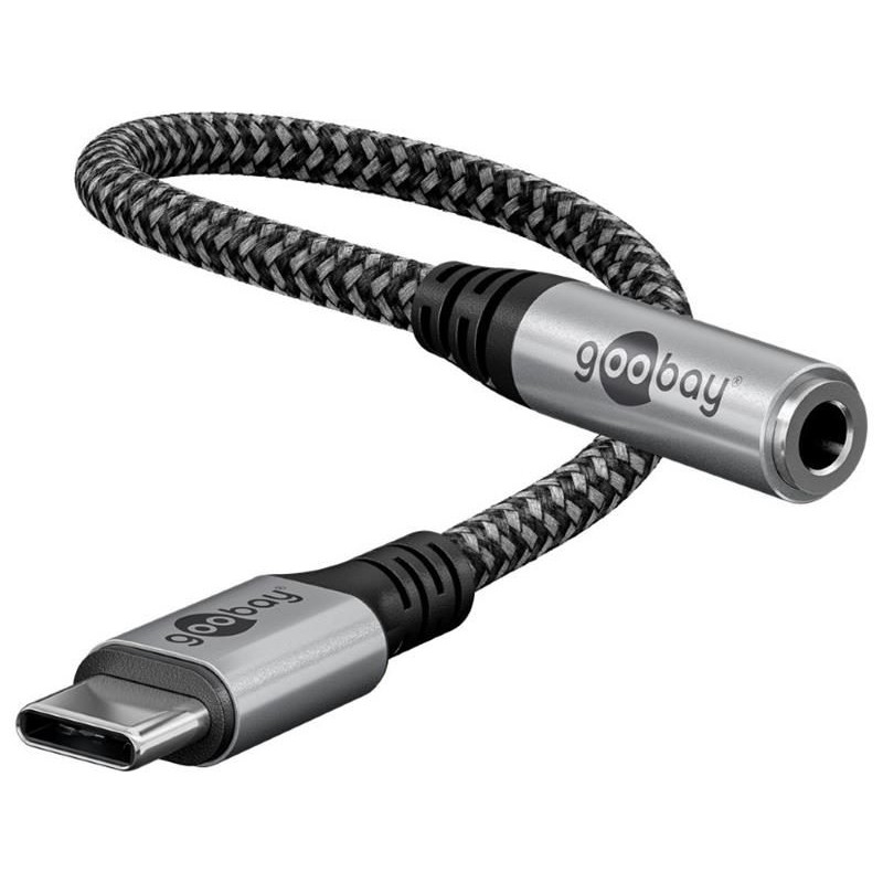 Adaptér GOOBAY 74056 USB-C/JACK 3,5mm (pre počúvanie hudby)