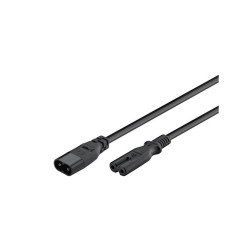 Kábel predlžovací C7/C8 GOOBAY 97201 2m Black