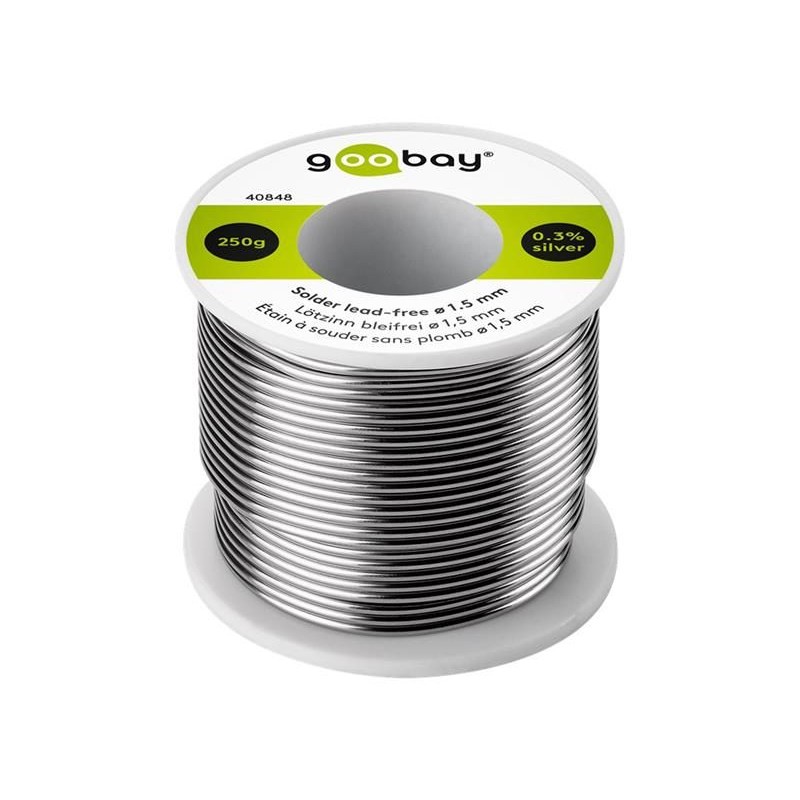 Cín 1.5mm 250g 99,3%Sn 0,7%Cu GOOBAY 40848