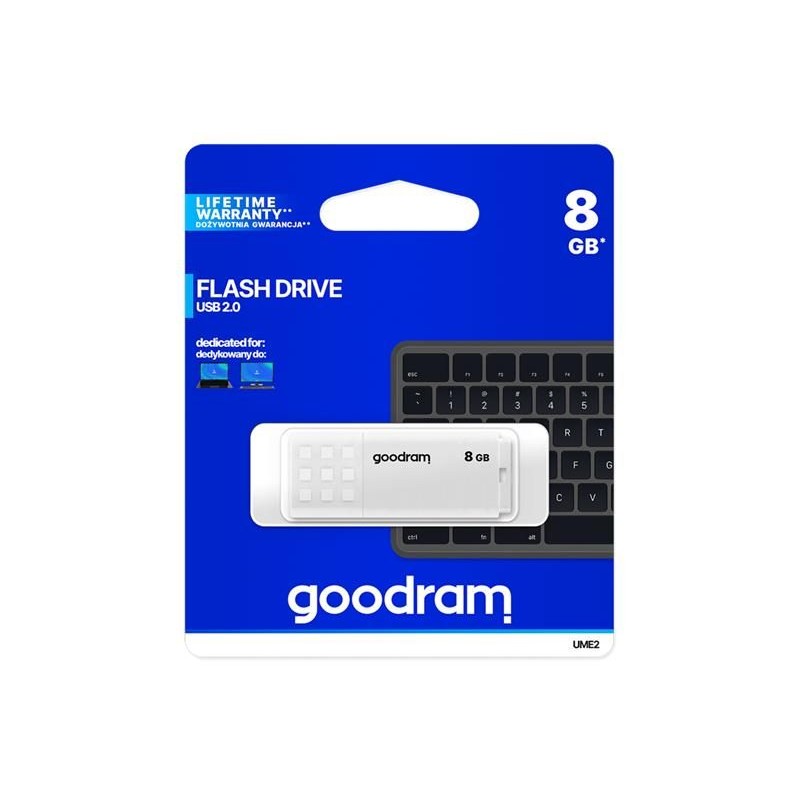 Flash disk GOODRAM USB 2.0 8GB biely