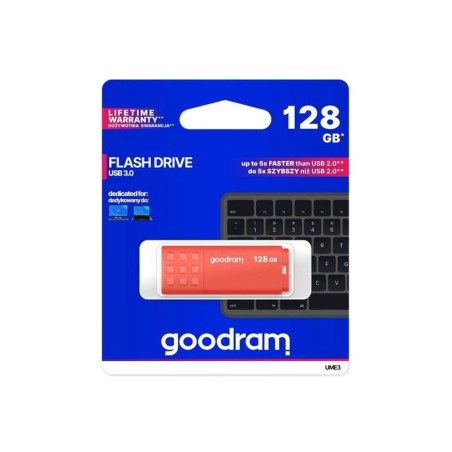 Flash disk GOODRAM USB 3.0 128GB bielo-oranžový