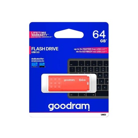 Flash disk GOODRAM USB 3.0 64GB bielo-oranžový
