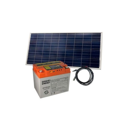Solárny set batérie GOOWEI ENERGY OTD33 (33Ah, 12V) a solárny panel Victron Energy 115Wp/12V