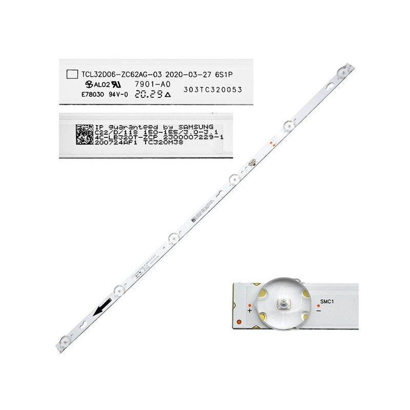 LED podsvit GoSAT GS3210E / GS3260E, 1 pásik