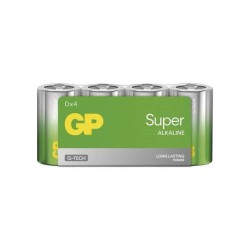 Batéria D (R20) alkalická GP Super 4ks / shrink