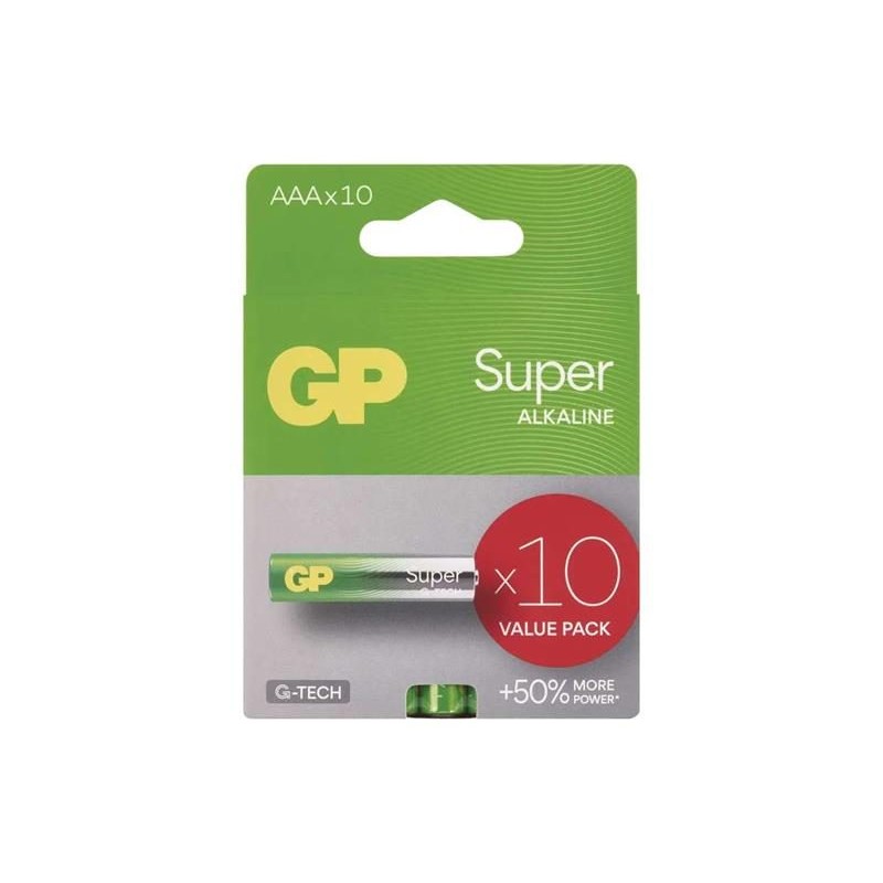 Batéria AAA (R03) alkalická GP Super 10ks