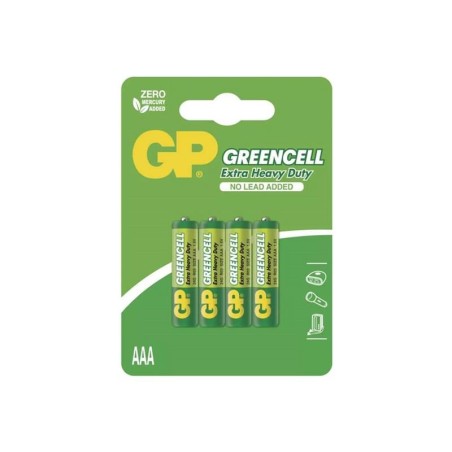 Batérie AAA (R03) Zn-Cl GP Greencell 4ks / blister