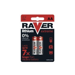 Batérie lítiová AA R6 1,5V RAVER 2ks