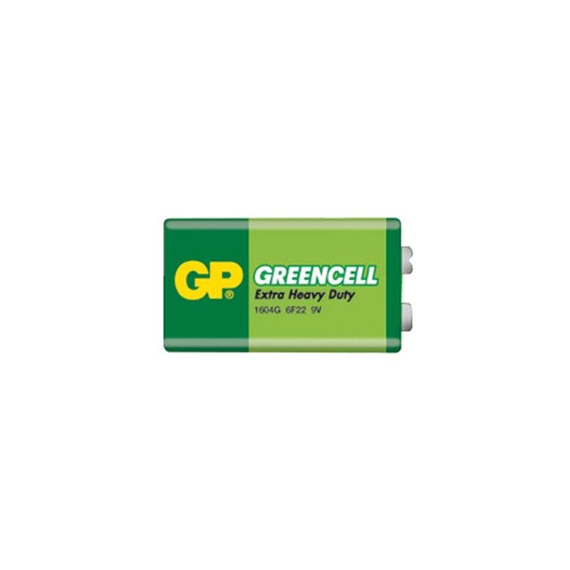 Batéria 6F22 (9V) Zn-Cl GP Greencell 1ks / shrink