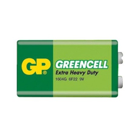 Batéria 6F22 (9V) Zn-Cl GP Greencell 1ks / shrink