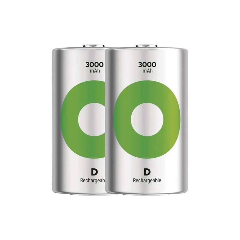 Batérie D (R20) nabíjacie 1,2V/3000mAh GP Recyko 2ks