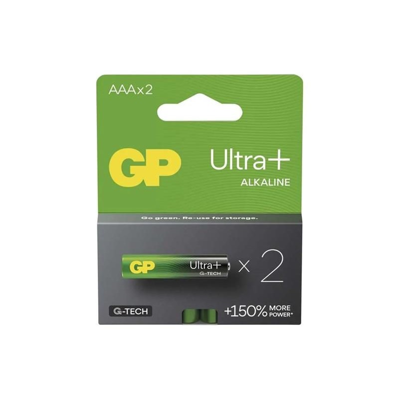 Batérie AAA (R03) alkalická GP Ultra Plus 2ks