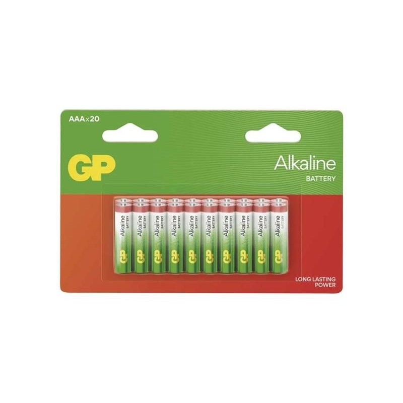 Batéria AAA (R03) alkalická GP Alkaline 20ks