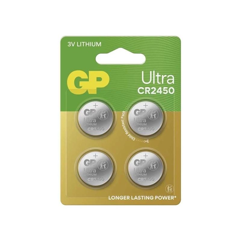 Batéria CR2450 GP Ultra Lithium 4ks