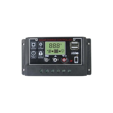 Solárny regulátor PWM BL915C 12-24V/30A+USB pre rôzne batérie