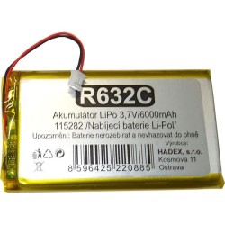Nabíjacia LiPo batéria 3,7V/ 6000mAh 115282 HADEX