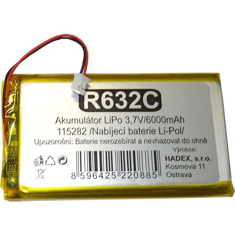 Nabíjacia LiPo batéria 3,7V/ 6000mAh 115282 HADEX