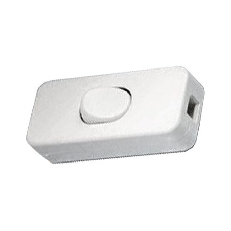 Vypínač mezišňůrový 250V/2A biely HADEX