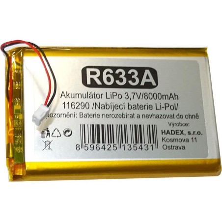 Nabíjacie batérie Li-Pol 3,7V/8000mAh 116290 Hadex