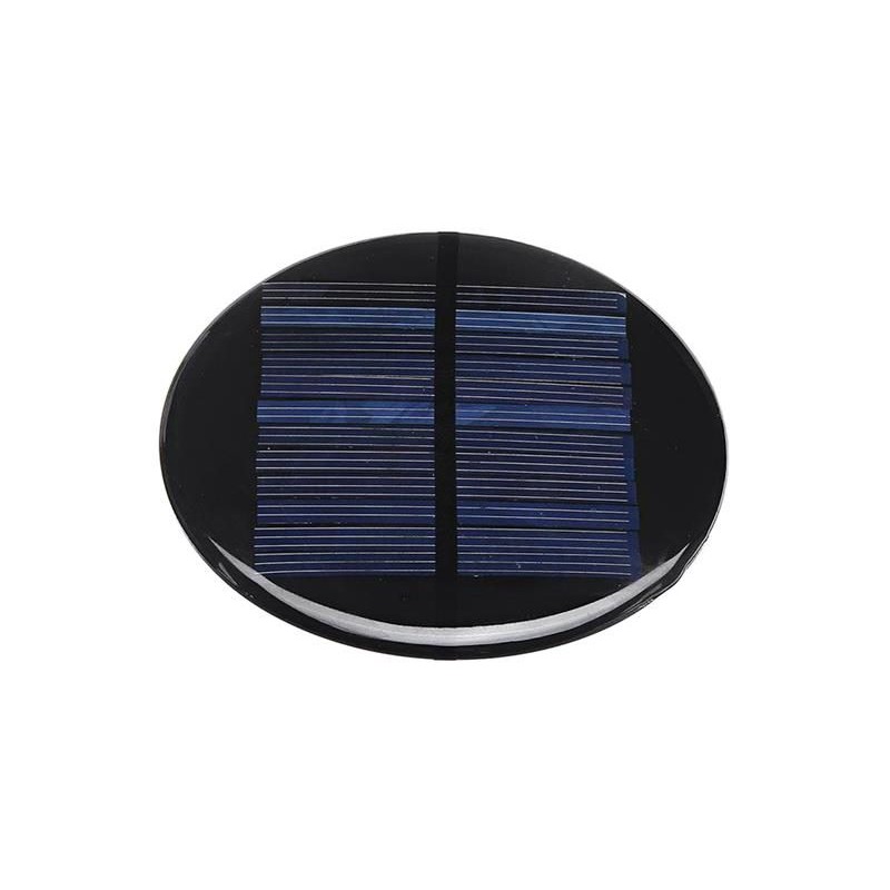 Solárny panel mini 5V/110mA, polykryštalický, priemer 90mm