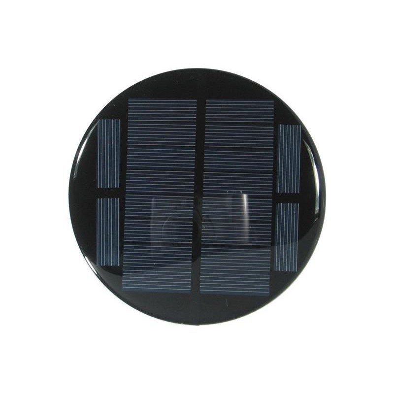 Solárny panel mini 5V/200mA, polykryštalický, priemer 110mm