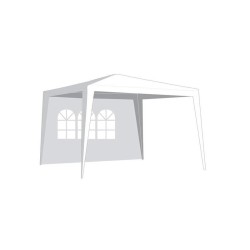 Bočnice pre párty stan HAPPY GREEN 3x3m White - s oknom