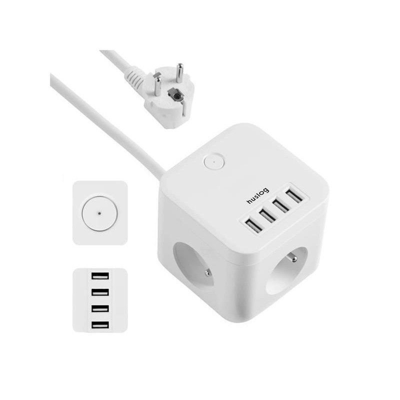 Predlžovací kábel HUSLOG EMX-190224 White 1,5m