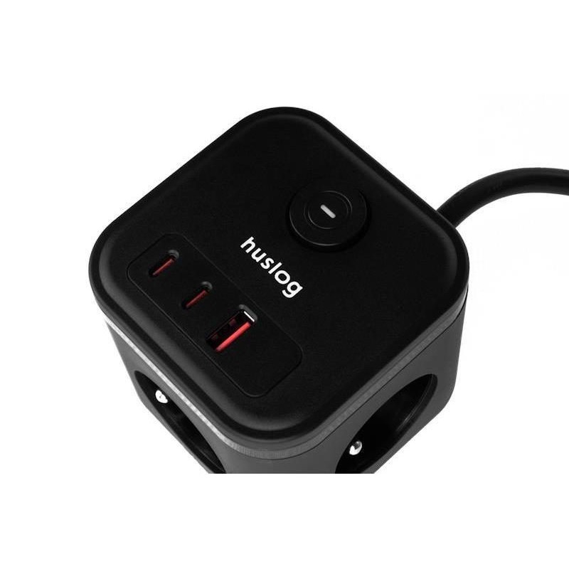 Predlžovací kábel HUSLOG 20W Black 1,5m