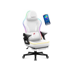 HUZARO Force 4.6 RGB White Mesh herné kreslo