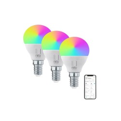 Smart LED žiarovka E14 6W RGB + CCT IMMAX NEO Lite 07745C WiFi Tuya sada 3ks