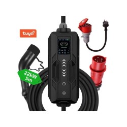 IMMAX NSE003 Cestovná nabíjacia stanica EV/PHEV AC typ 2 22kW WiFi Tuya