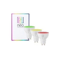 Smart LED žiarovka GU10 6W RGB + CCT IMMAX NEO 07724C WiFi Tuya sada 3ks