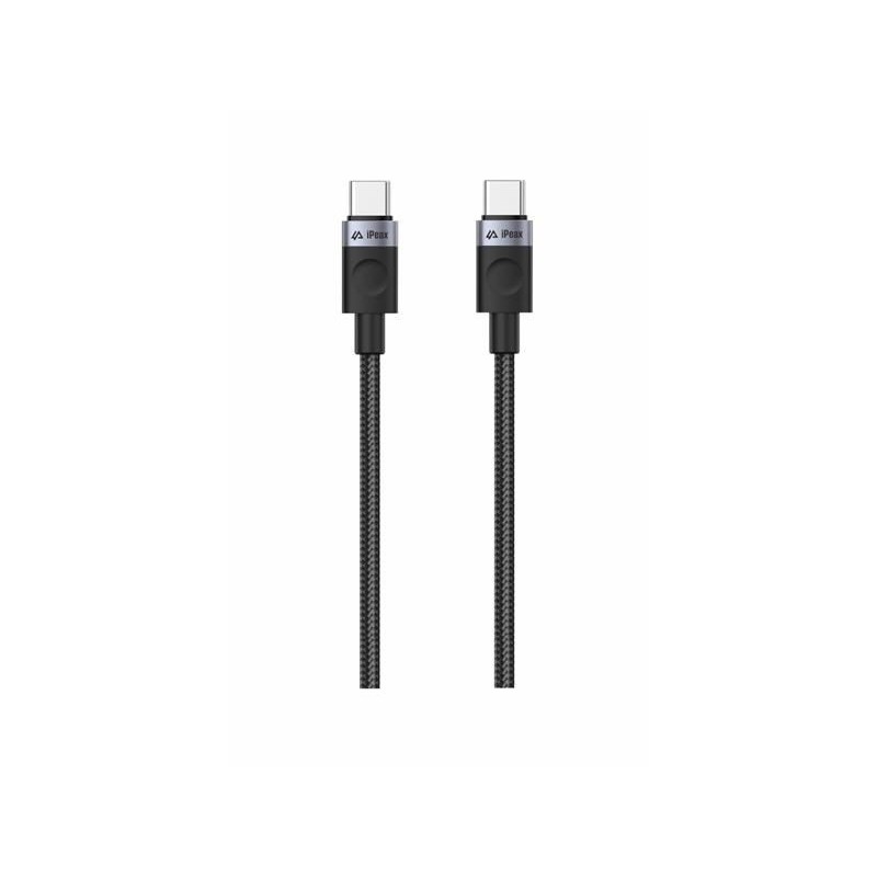 Kábel iPEAX 90010105 USB-C/USB-C 1,5m Black