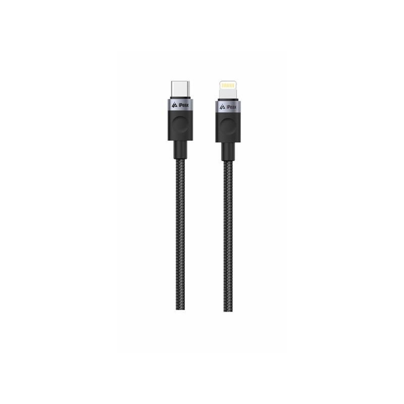 Kábel iPEAX 90010102 USB-C/Lightning 1m Black