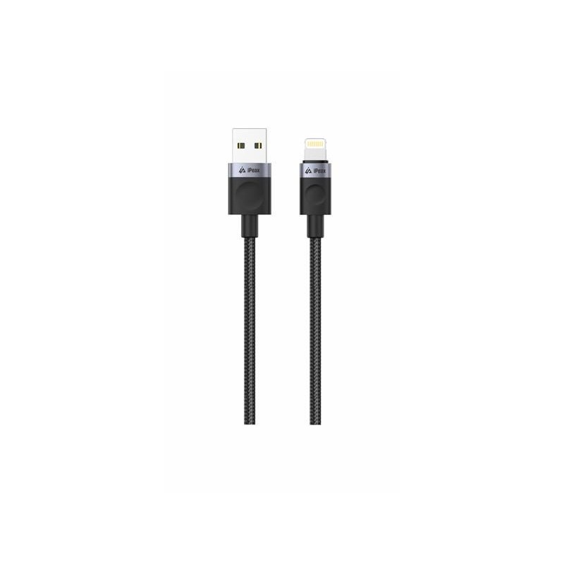 Kábel iPEAX 90010107 USB/Lightning 1,5 m čierny
