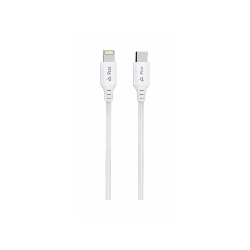 Kábel iPEAX 90010111 USB-C/Lightning 1 m biely