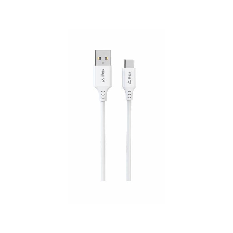 Kábel iPEAX 90010117 USB/USB-C 1,5 m biely