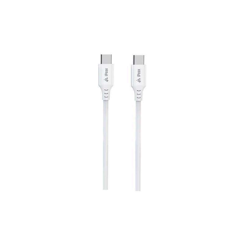 Kábel iPEAX 90010110 USB-C/USB-C 1 m biely